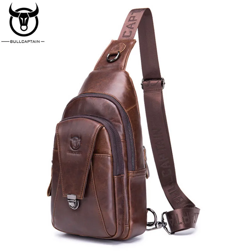 de Couro genuíno Mochila de Viagem de