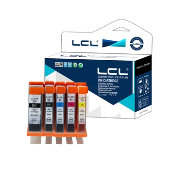 

LCL PGI-570 PGI-570XL CLI-571 CLI-571XLBK CLI-571XLC CLI-571XLM (5-Pack) Ink Cartridge Compatible for Canon PIXMA MG7750/MG7751