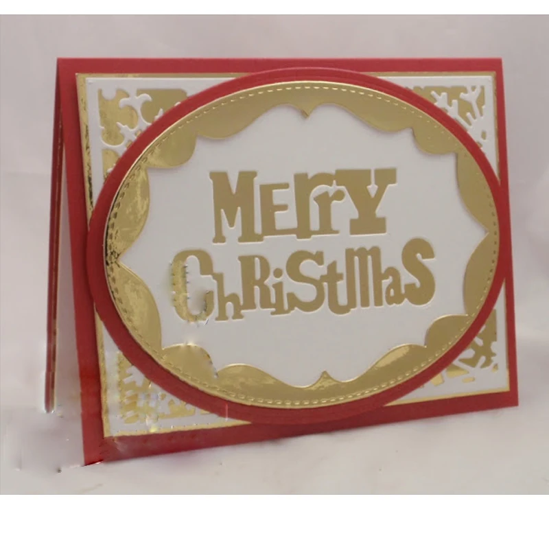 A Very Merry Christmas Tree Word Metal Cutting Dies Stencils DIY Scrapbooking Album New Paper Cards Craft Decor Embossing | Дом и сад