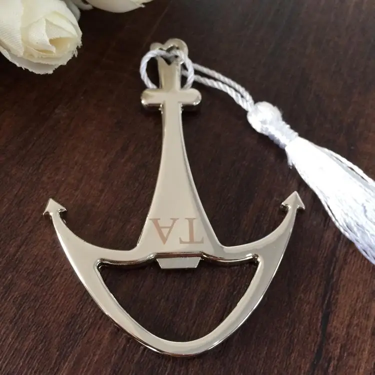 Бесплатная печать логотипа персонализированный якорь форма открывалка для вина