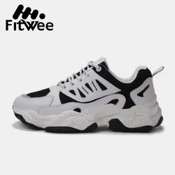FitWee мужские кроссовки Zapatillas спортивные кроссовки черные спортивные воздушные подушки открытый кроссовки для бега, ходьбы Размер 39-44