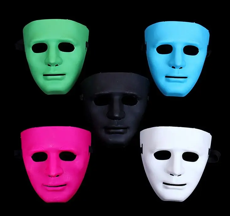 

Halloween party Festive Bboy hiphop mask children men women costome JabbaWo carnival Masks pure 8color ems 200pcs