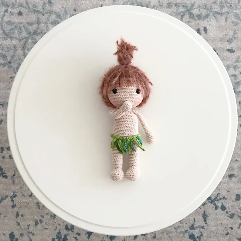 Крючком игрушки amigurumi погремушка ручной работы кукла Номер модели SY125