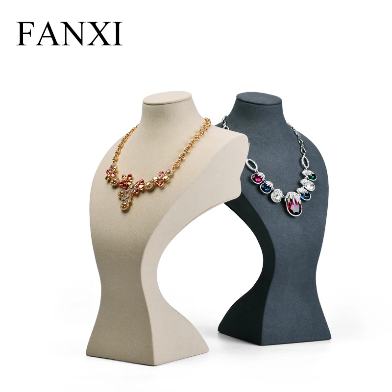 Подвесной Держатель FANXI Resin ожерелье портрет из микрофибры для ювелирных изделий
