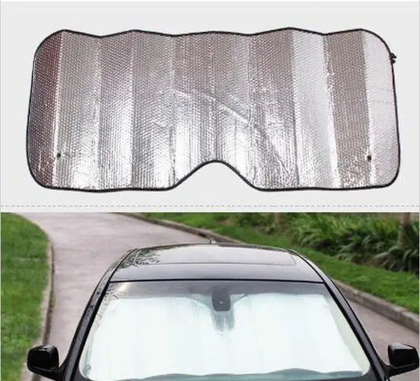 

WISE TRAVEL Window Foils Sun Shade Car Windshield Visor Cover Block Front Window Sunshade UV Protect Car Window Film Car Styling