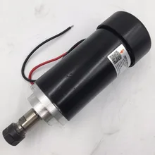 450 Вт DC мотор шпинделя 12000 об/мин четырехтактный двигатель с воздушные охлаждением 48V матовый D52mm ER11 3,175 мм резьба по дереву фрезерный в большом количестве