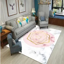 Скандинавский стиль большие коврики геометрический мраморный узор Коврик для гостиной Диванный кофейный столик коврик спальня Подушечка Для Йоги прямоугольная