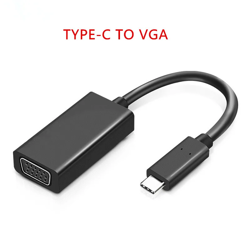 lenovo USB C к VGA тип-c к VGA USB 3,1 Женский адаптер Поддержка 1080 P для Macbook Google Chromebook Pixel USB-C тип-c