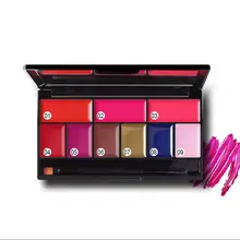 Pudaier сексуальный набор помад 9 цветов Увлажняющий Крем матовые Губы Помада Палитра Блеск для губ Макияж Красота оттенок косметика
