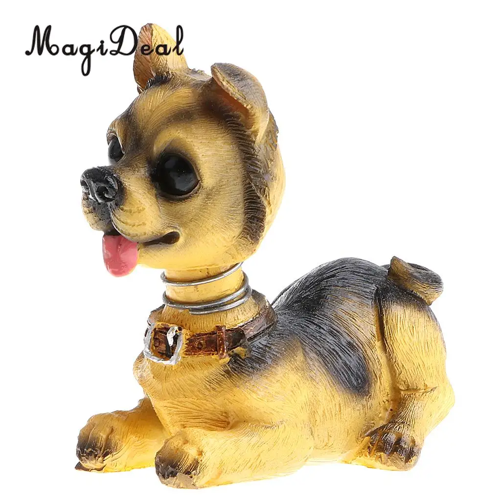 Cute Shaking Head Lucky Dog Puppy Pug Bobbing Heads Bobblehead Toy Aniaml Pet Figures Car Dashboard Auto Decoration