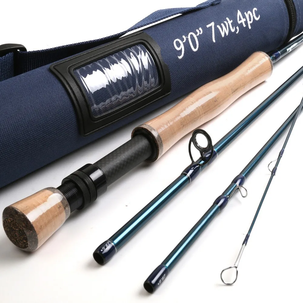 Maxcatch SK 24T Carbon Fiber Fly Fishing Rod 9ft 7wt 4pcs Full Well