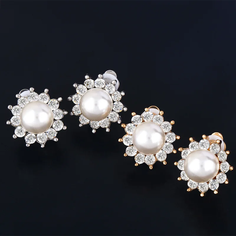 

Clip on Earrings 2019 New Korean Original Design Pearl Zircon Ears Clip Earrings Without Piercing Non Pierced Hole
