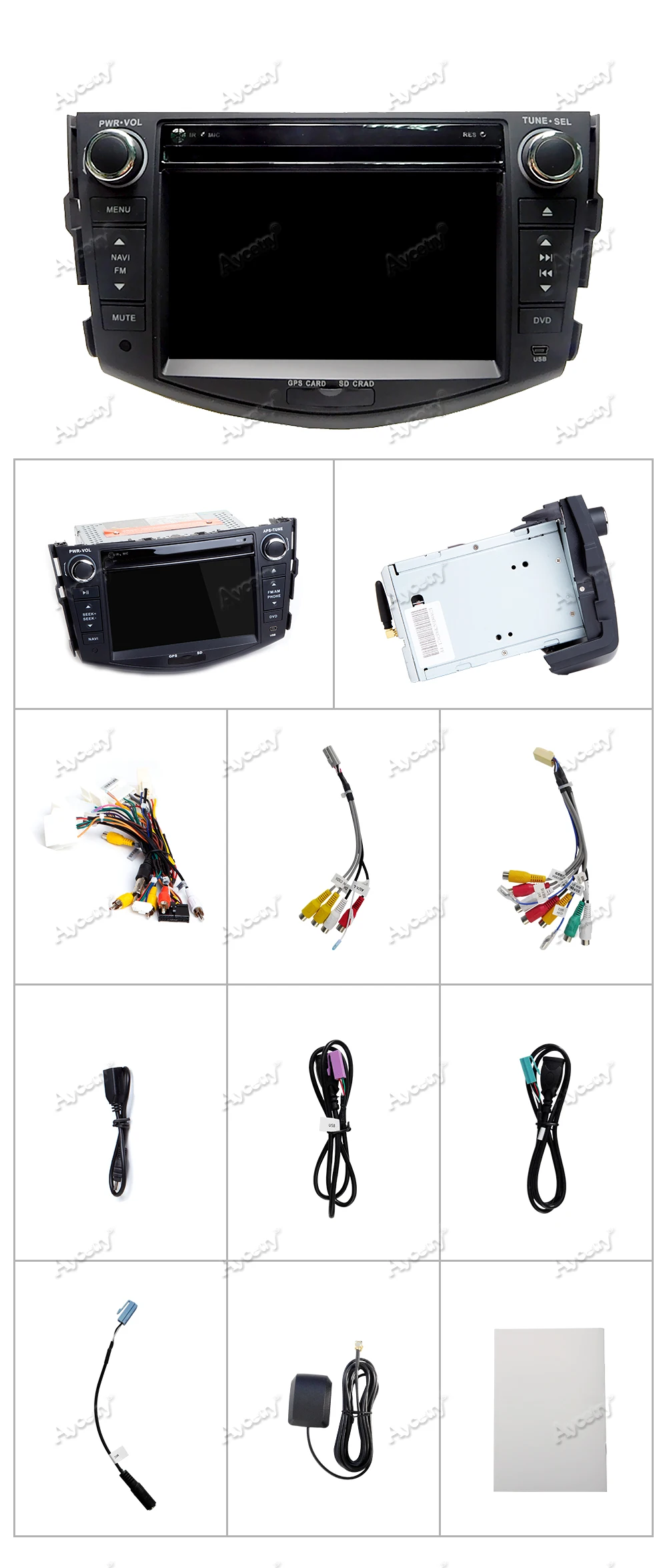 Discount 4G 64G IPS DSP 2 Din Android 9.0 car multimedia dvd player GPS for Toyota RAV4 Rav 4 2007 2008 2009 2010 2011 car radio FM obd2 26