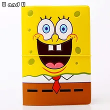 UandU мультяшная Обложка для паспорта для путешествий, держатель для кредитных карт из искусственной кожи с размером 14*9,6 см, держатель для паспорта-губка ребенка
