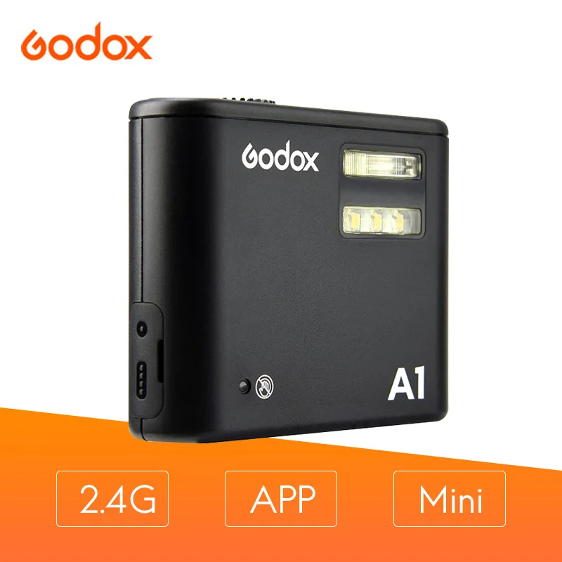 

Godox A1 mobile light portable flash light compatible with 2.4G and 433HZ wireless transmission function For IPHONE 7/7P/6S/6SP