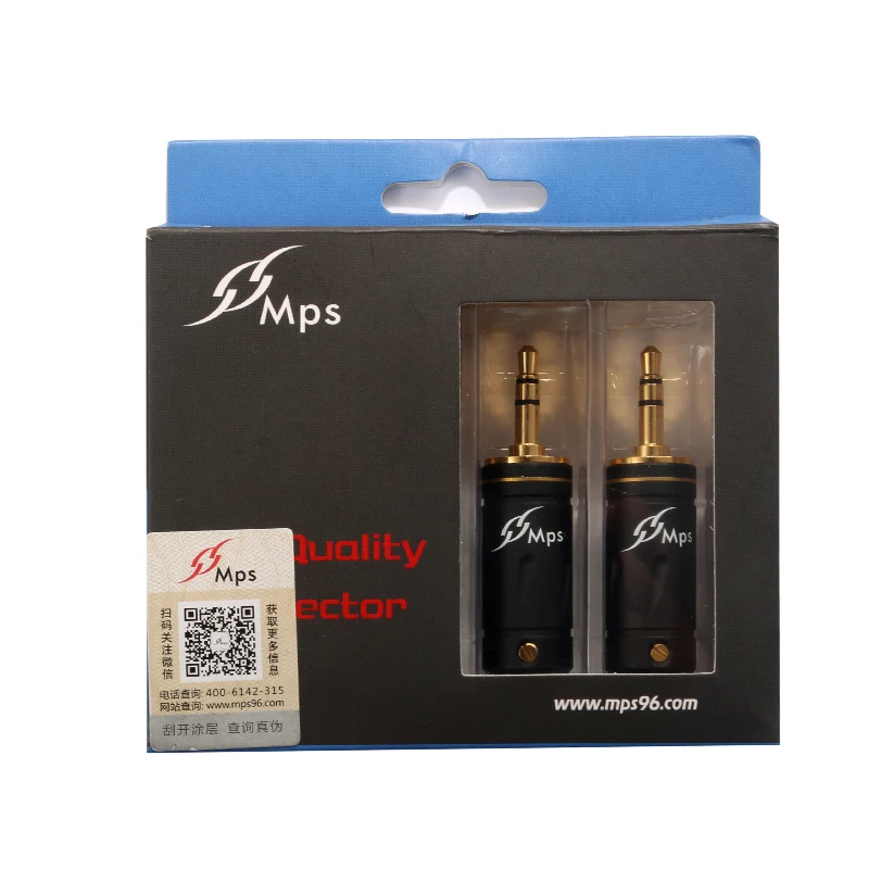 Hi Fi MPS Stegodon 3 полюса 5 мм аудио 24 К позолоченный AUX разъем коннектора jack стерео
