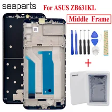 Nero Per Asus Zenfone Max Pro (M2) ZB631KL Housing Medio Cornice Bezel Medio Parti di Ricambio Per ASUS ZB631KL Medio Cornice