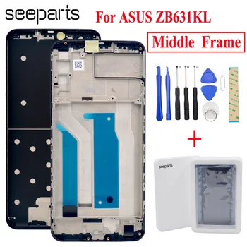 

Black For Asus Zenfone Max Pro (M2) ZB631KL Housing Middle Frame Bezel Middle Replacement Parts For ASUS ZB631KL Middle Frame