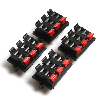 

Environmental protection 2 row 6 position clamp LED light test clip aging clip 6P spring audio binding post WP6-03 wire clip