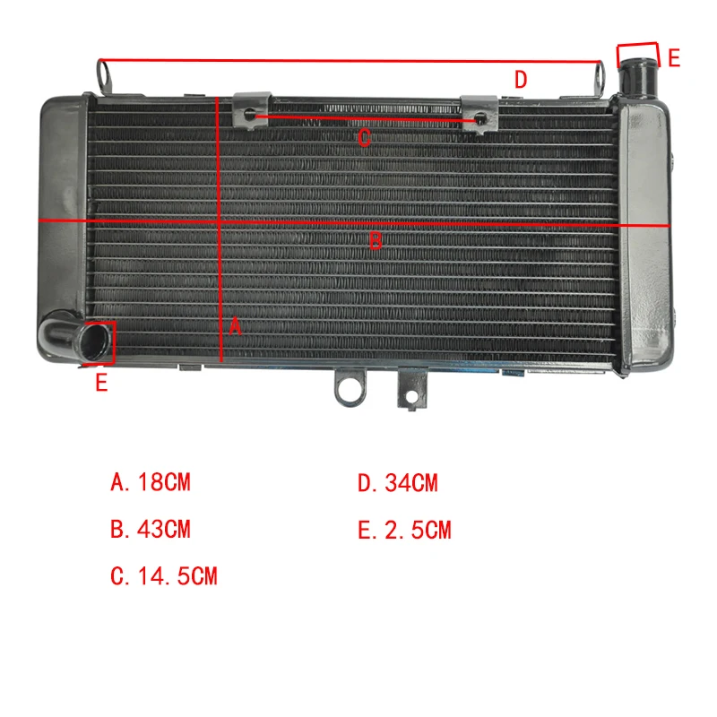 Para Honda CB919 CB900F Hornet CB 900, 2002-2007 de la motocicleta radiador del Motor de la bici del Motor de aluminio reemplazar piezas de refrigeración refrigerador