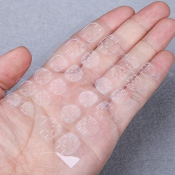 

240Pcs Nail stickers Nail Adhesive tabs False Nail Tips Nail Art Transparent Double Sided Adhesive