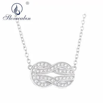 

Slovecabin 925 Sterling Silver Fashion Necklaces For Women 2018 Statement Initial Best Friend Pendant Chain Necklace Jewelry