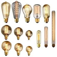 Винтаж Эдисон лампы E27 110V 220V подвесной светильник в стиле ретро 40WAmpoule Винтаж светильник Эдисона лампа накаливания светильник лампа накаливания Эдисона c