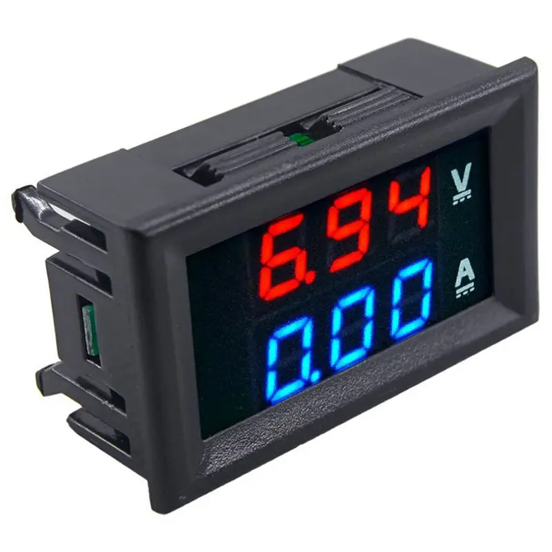 Новый стиль панель установлен DC Цифровой вольтметр Амперметр Двойной Display100 V 10 A |