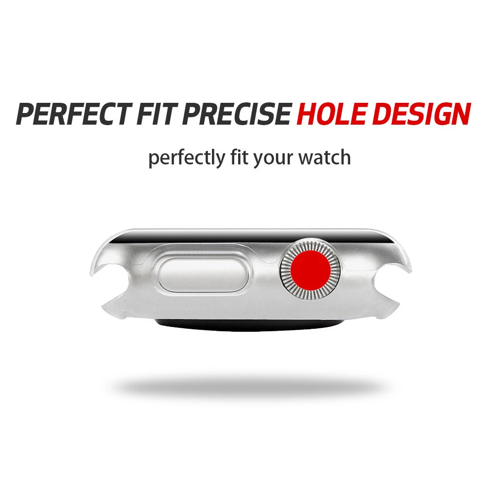 CRESTED Soft cover For Apple Watch case apple watch 4 3 band 42mm/38mm/44mm 40mm iwatch band All-around Ultra-thin Clear frame CRESTED Soft cover For Apple Watch case apple watch 4 3 band 42mm/38mm/44mm 40mm iwatch band All-around Ultra-thin Clear frame