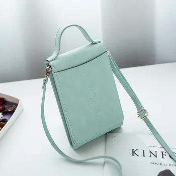 

2019 New Women Mini Handbags Casual PU Leather Fashion Pink Phone Bag Designer Luxury Crossbody Shoulder Bag