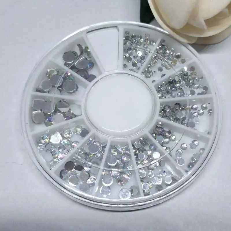 A Variety of Customized Mixed Crystal AB Resin Sheet Manicure Jewelry ...
