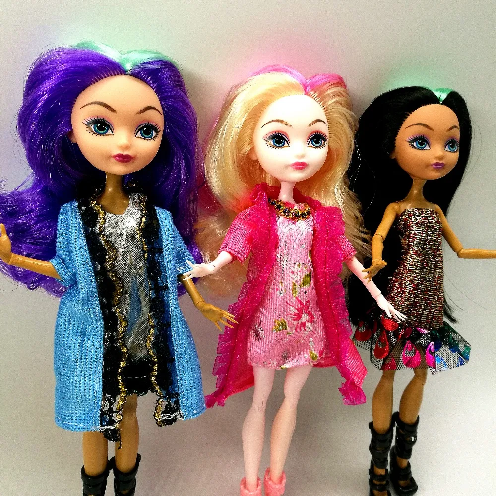 Cheapest NO BOX 3 pcs/Set Dolls Ever After Doll High Toys Monster Fun  quality Moveable Joint Body Fashion dolls Best Gift Girls - AliExpress