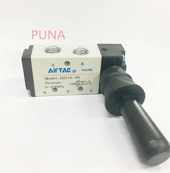 Airtac 5 Way Pneumatic Air Hand Lever Operated Valve 4h21008 Port 1/4