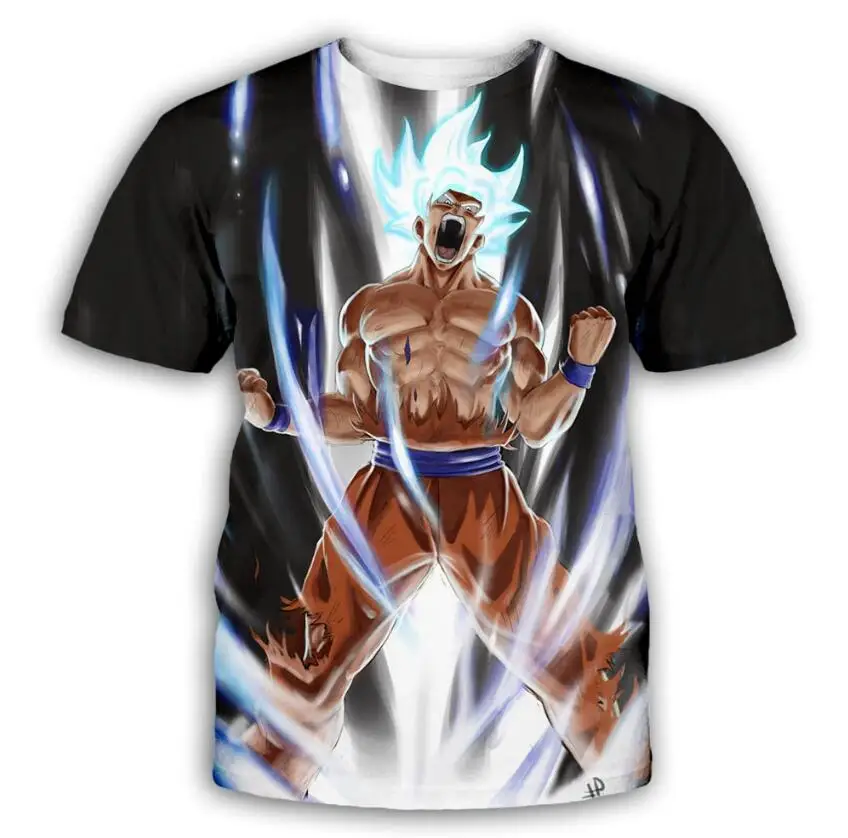 

2019 New Arrival Sport Beach Surf Beach shirts Men Dargon Ball 3D Print Shirt Cartoon fast dry Sunscreen SIZE XS to 7XL