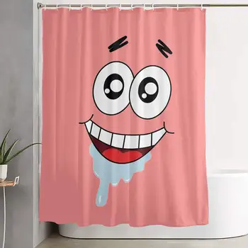 

Squarepants Drool Waterproof Polyester Bathroom Curtain