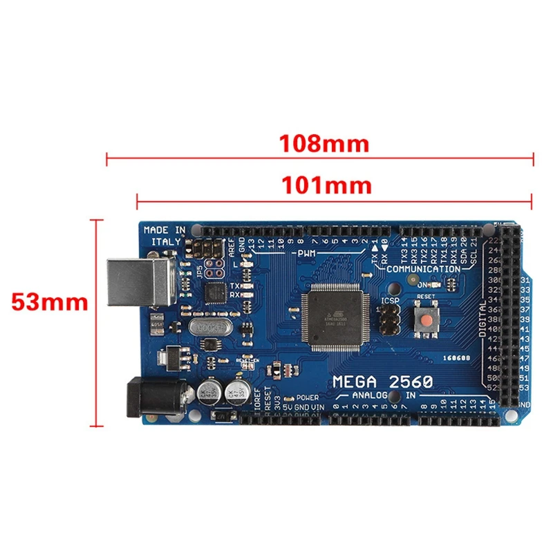 МЕГА 2560 R3 макетная плата MCU электронные строительные блоки отправить Usb кабель Atmega16U2-Mu