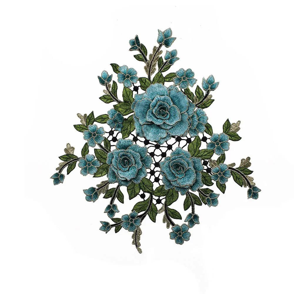 5set-3D-Green-Gold-Flower-Embroidery-Lace-Applique-Fabric-Patches-Cord-Scrapbooking-Clothes-Decorated-Sewing-Accessories (2)