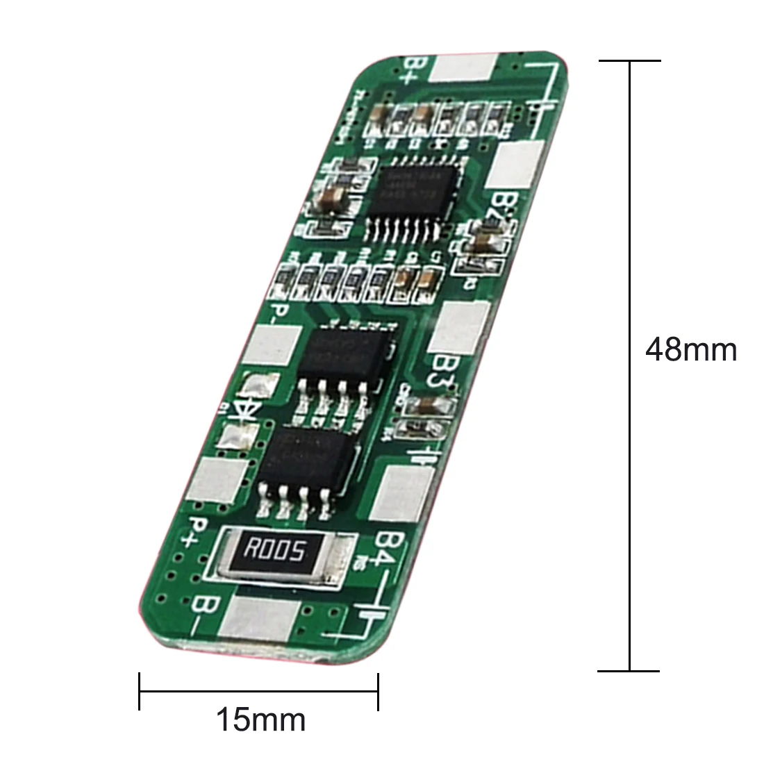 1 шт. печатная плата защиты BMS 3A/5A 48*15*3 мм для 4 пакетов 18650 литий-ионный аккумулятор