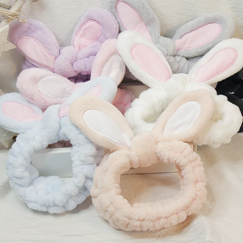 

Makeup Headbands for Washing Face Shower Spa Mask, Soft and Cute Big Bow Hair Bands for Women and baby Girls