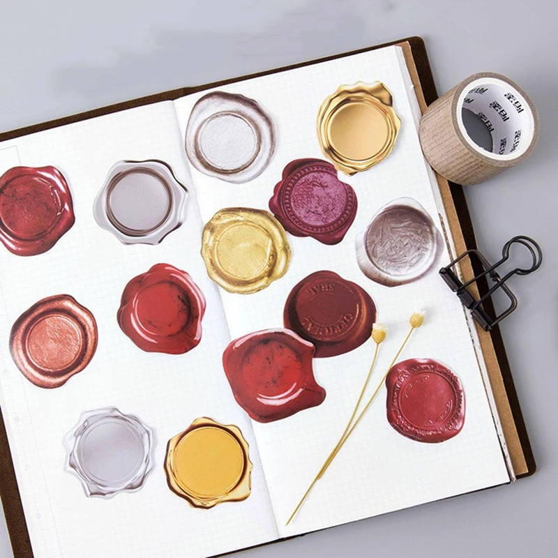 Vintage Wax Seal Pattern Decorative Planner Diary Scrapbooking