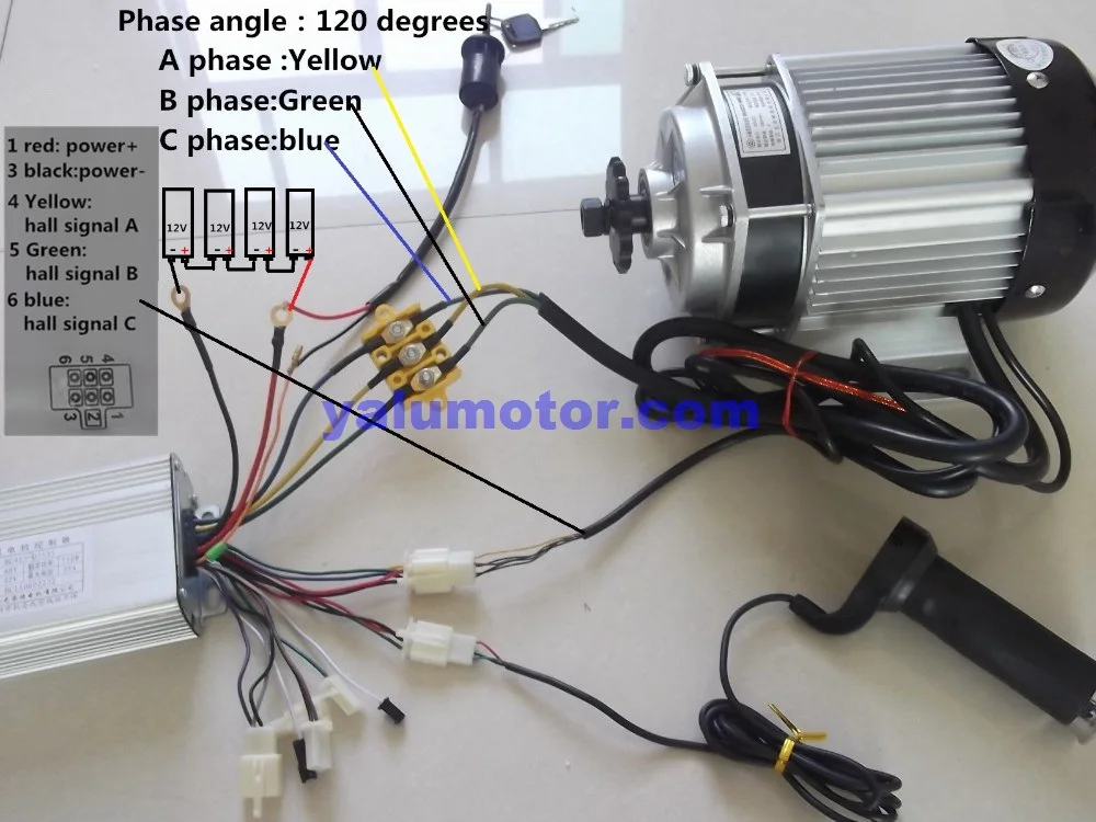 Perfect 48V 500W Electric Motorized Tricycle Electric Pedicab Motor Kit Electric BM1418ZXF Electric Trike Rickshaw Engine Conversion kit 9