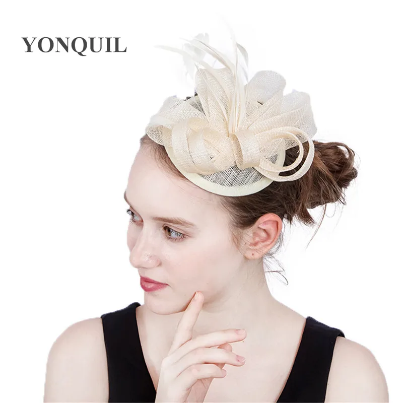 Black Women Vintage Fascinator Female Fedora Chapeau Hats Liene