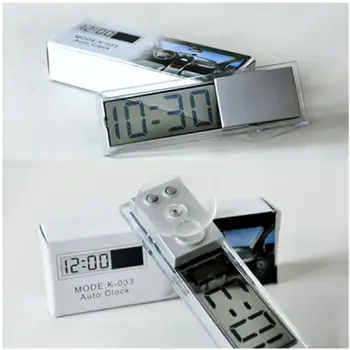 

1 pcs New Car Electronic Clock Liquid Crystal Display LCD Car Timer Digital Clock with Suction Cup Hot Selling