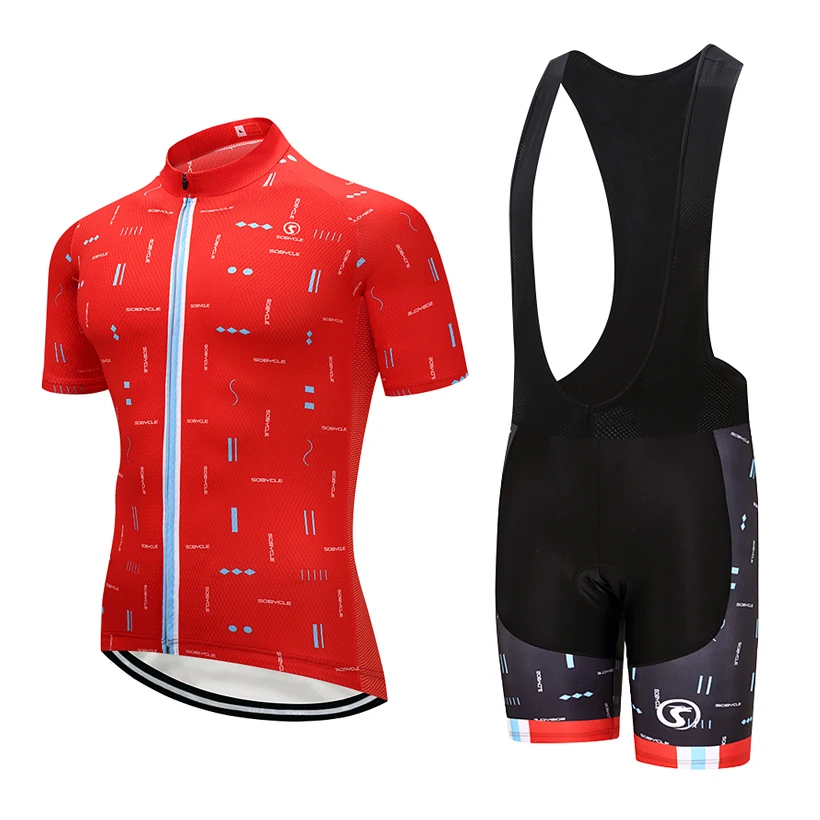 Kopen 2018 UCI Tour wielerploeg Jersey 9D gel pad slabbetjes shorts sobycle merk Rode fiets shirts fietsen wear Maillots Ropa Ciclismo