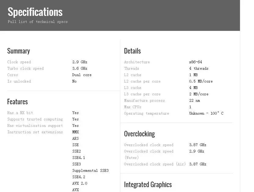 Intel Dual Core Processors List Intel Dual Core Processors List
