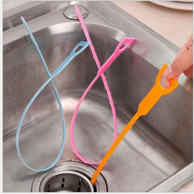 

1PC Sink Cleaning Hook Scalable Through Sewer Cleaner Hair Attempts To Prevent The Sink Clean Hook Toilet Dredge Cleaning Tools
