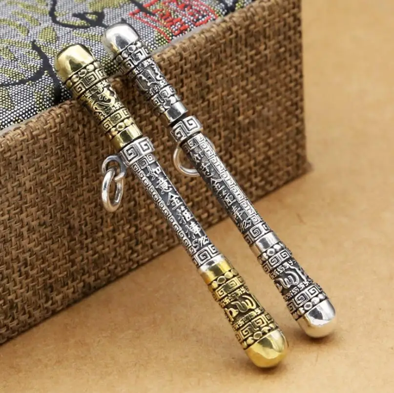 Креативное серебро 925 пробы Wukong золотзолотое кольцо религиозная подвеска(FGL