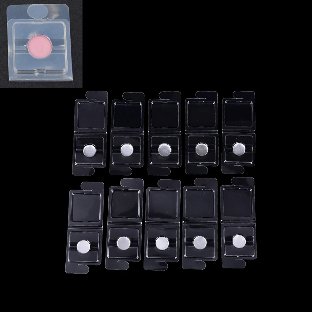 10 Sets Clear DIY Makeup Cosmetic Empty Aluminum Cases Pans For