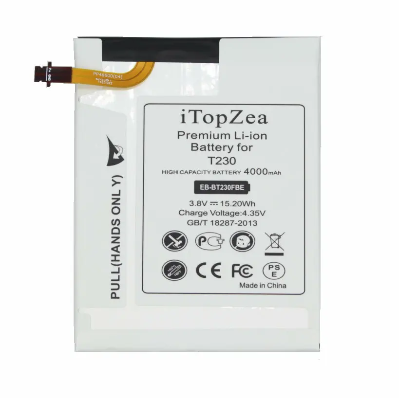 

iTopZea 1x4000mAh EB-BT230FBE Replacement Battery For Samsung Galaxy Tab Tablet 4 7.0 7.0" Nook T230 T231 T235 SM-T230 SM-T231