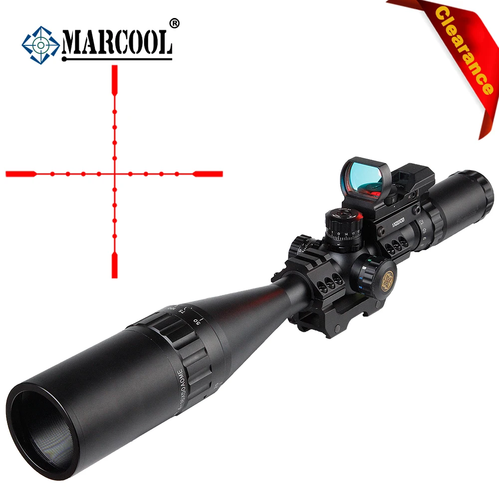 Marcool 4 16x50 AOIRGBL оптическая цель коллиматор прицел Luneta Para Airsoft пневматическое оружие